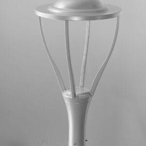 The K584 Treble Strut is a contemporary style post top. This fixture is also Dark Sky Friendly.