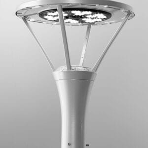 The K582 Pillar Strut is a contemporary style post top. This fixture is also Dark Sky Friendly.