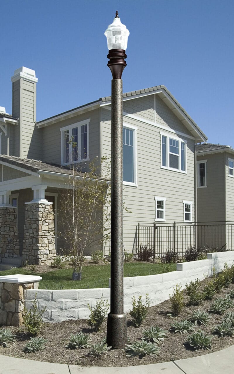 A K107 Marion fixture atop a Beaumont pole.
