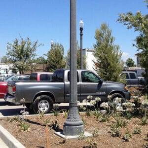 A K118 Washington fixture atop a California pole.