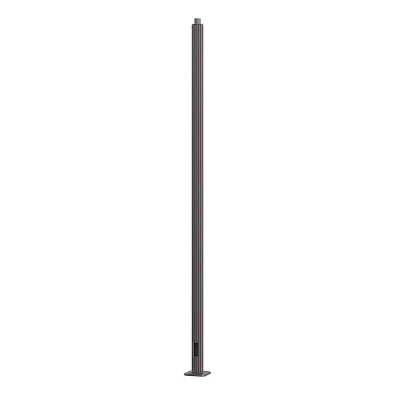 A pedestrian metal pole made from aluminum with a fluted non-tapered cross section and available in heights ranging from 10’ – 19’.