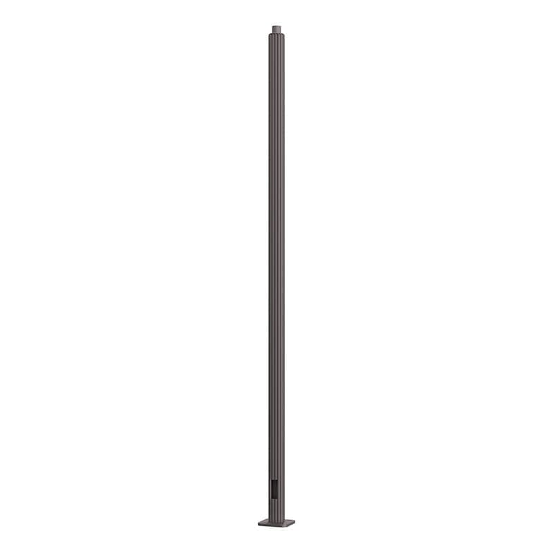 A pedestrian metal pole made from aluminum with a fluted non-tapered cross section and available in heights ranging from 10’ – 19’.