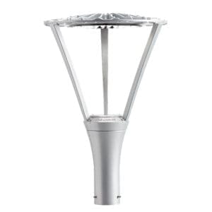 The K585 Radius Strut is a contemporary style post top. This fixture is also Dark Sky Friendly.