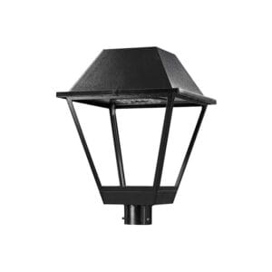 The K601D Coach is a lantern style post top. This fixture is also Dark Sky friendly.