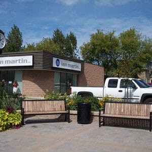 A KDB25 Trafalgar Bench made from oak material and finished in one of our signature powder coat solutions.