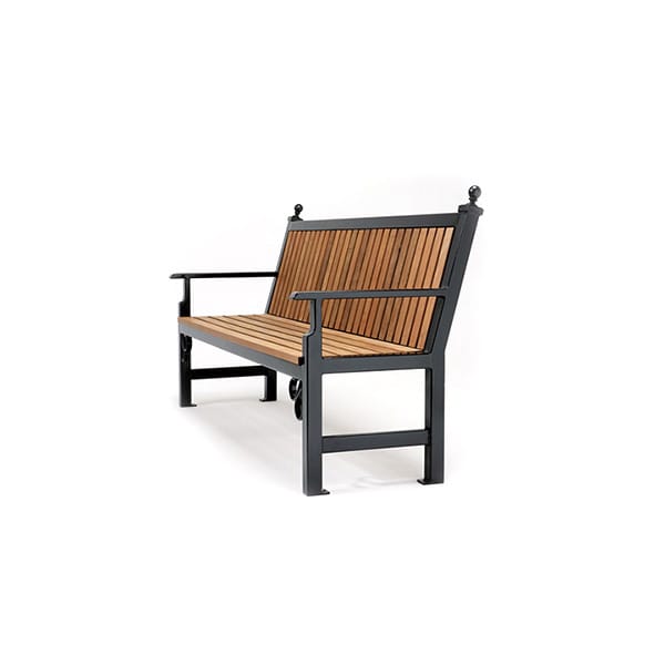 King’s KDB25 or Trafalgar Bench is one of King’s many landscape amenities. Available in multiple powder coat solutions and sear material, the KDB25 is sure to add a touch of elegance to any project.