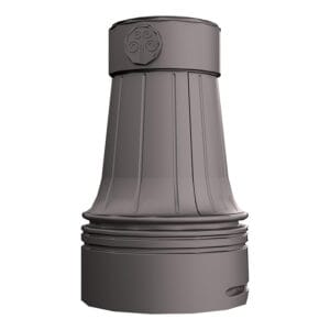 The KSB76 Montgomery Sr. is a decorative split base made from aluminum and compatible with various shaft styles in aluminum or steel.