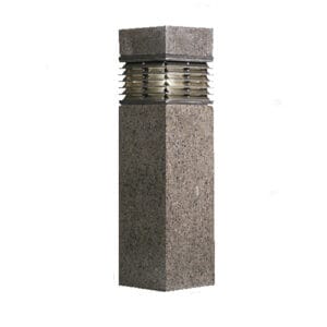 The Martello Square style bollard is made from concrete materials and comes in a square cross section. Available in a variety of different décor colors and in both ‘lit’ and ‘non-lit’ options.