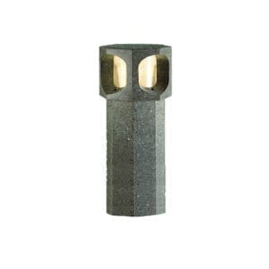 The Monitor style bollard is made from concrete materials and comes in an octagonal cross section. Available in a variety of different décor colors and in both ‘lit’ and ‘non-lit’ options.