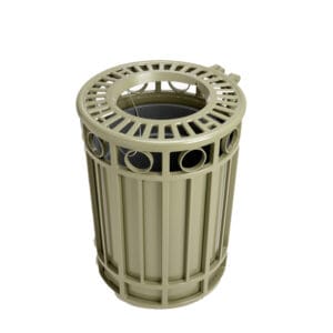 King’s KTR40 or Parkway Trash Receptacles is one of King’s many landscape amenities. Available in multiple powder coat solutions and lid styles, the KTR40 is sure to add a touch of elegance to any project.
