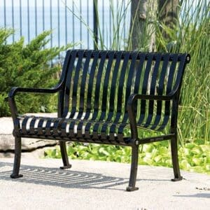 A KDB30 Wellington Bench finished in one of our signature powder coat solutions.