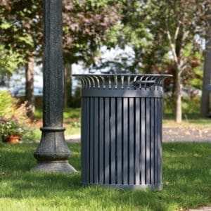 KTR20 Wellington Trash Receptacle A KTR20 Wellington Trash Receptacle finished with one of our signature powder coat solutions.