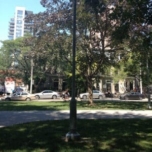 A K551 Eclipse fixture atop a Canterbury pole.