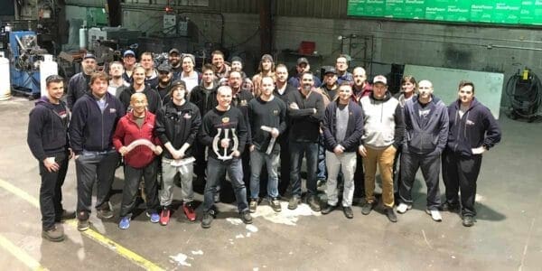 Employees of King Cast's new facility in Stoney Creek, Ontario.