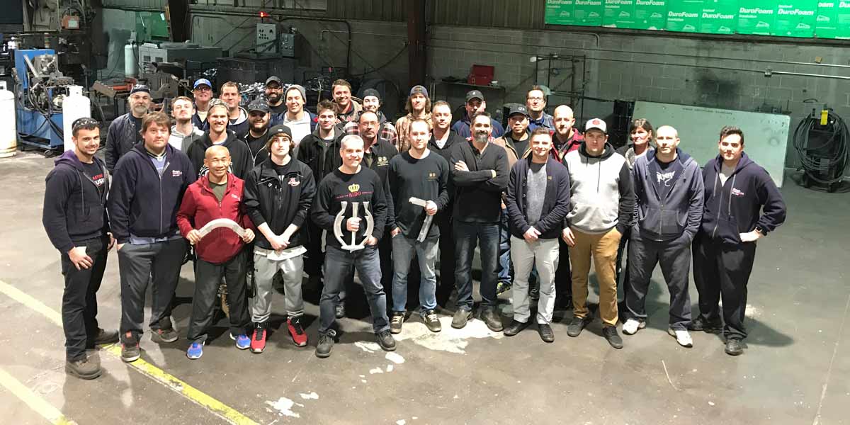 Employees of King Cast's new facility in Stoney Creek, Ontario.