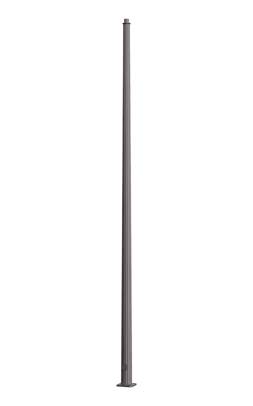 A roadway metal pole made from steel with a fluted tapered cross section and available in heights ranging from 19’ – 28’.