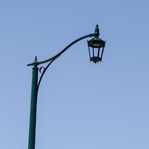 A K56 Tudor fixture accompanied by a KA30 Scroll Arm with Decorative Scroll arm. This project is located in New Roads, Louisiana.