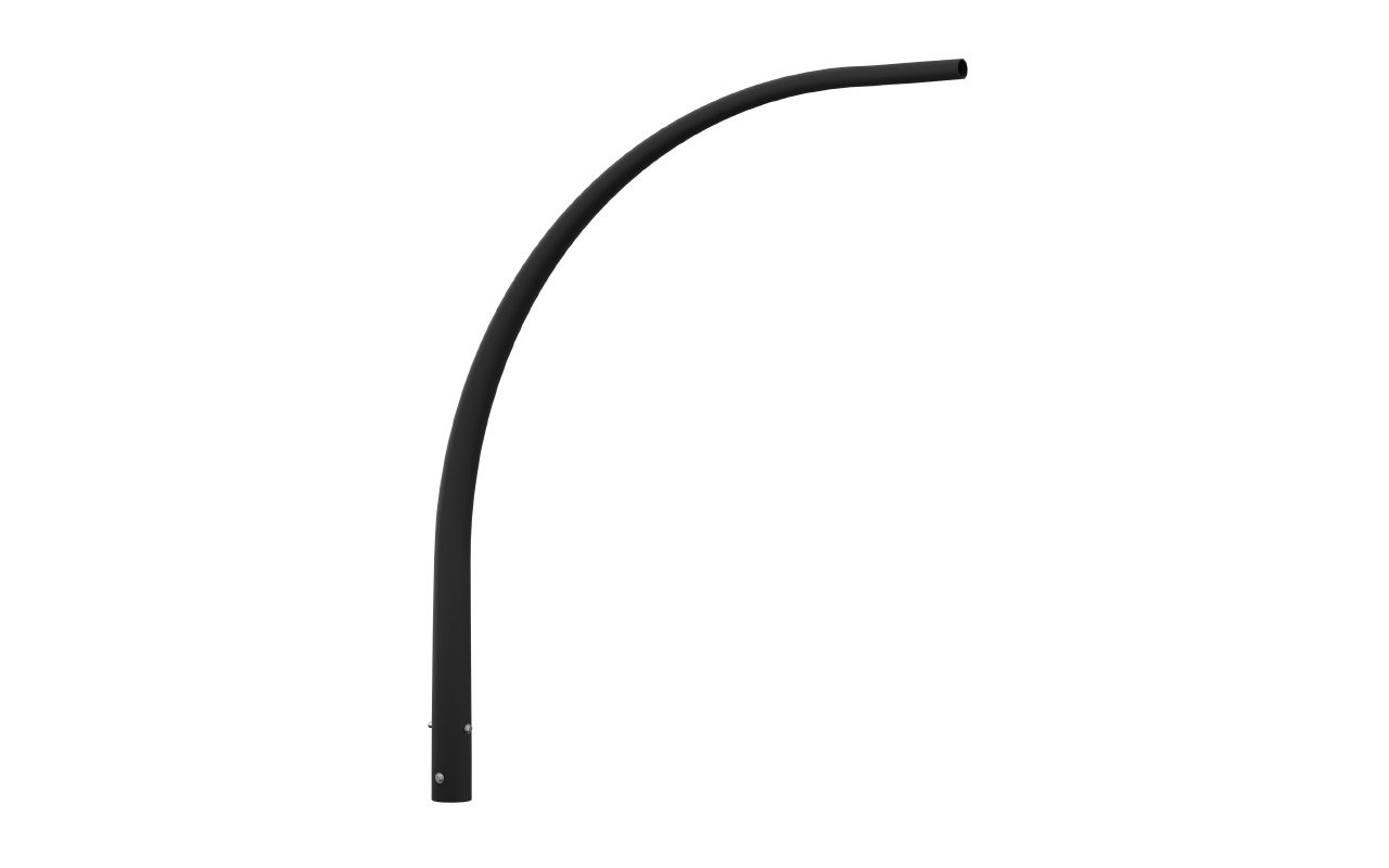 King Luminaire's KA110 Low Rise Tapered (Round) is a street light arm designed for simplistic functionality. Available in single and double arm configurations, the KA110 provides a simple solution for any project.