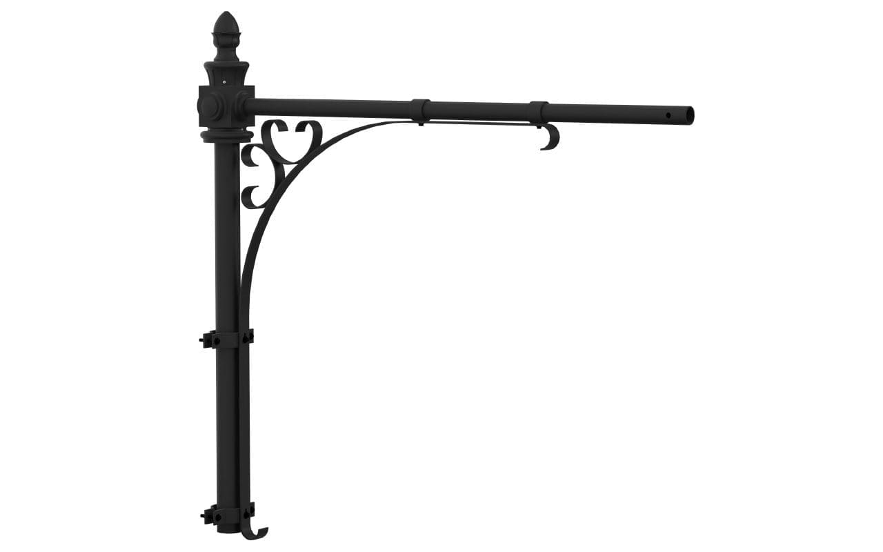 King Luminaire's KA24 New England is a decorative arm featuring a classic design that is full of character. Available in a single arm configuration, the KA24 provides a simple yet distinctive option for any street lighting project.