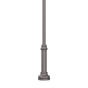 The KAS1 is an aluminum pole with a round non-tapered cross section accompanied by a decorative base plate. Available in heights ranging from 10' - 16'.