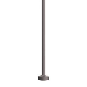 The KAS2 agility pole is an aluminum pole with a round non-tapered cross section accompanied by a decorative base plate. Available in heights ranging from 10' - 16'.