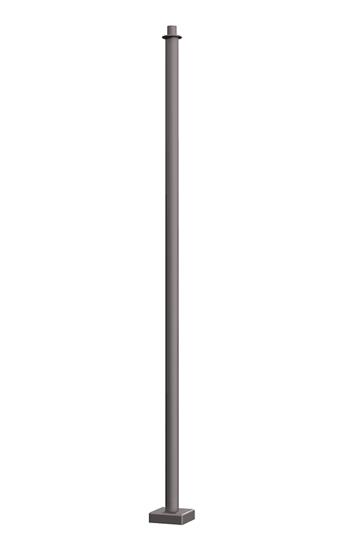 KAS4 - Agility Pole The KAS4 is an aluminum pole with a round non-tapered cross section accompanied by a decorative base plate. Available in heights ranging from 10' - 16'.