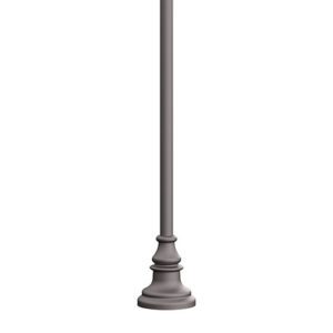 The KAS8 is an aluminum pole with a round non-tapered cross section accompanied by a decorative base plate. Available in heights ranging from 10' - 16'.