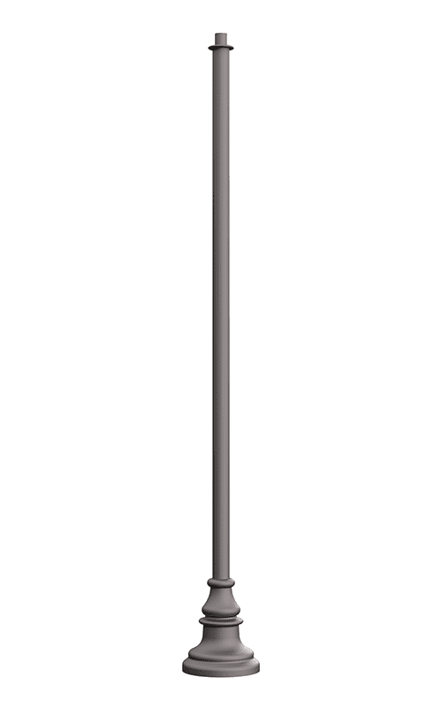 KAS8 - Agility Pole The KAS8 is an aluminum pole with a round non-tapered cross section accompanied by a decorative base plate. Available in heights ranging from 10' - 16'.