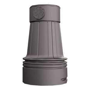 The KSB77 Montgomery Jr. is a decorative split base made from aluminum and compatible with various shaft styles in aluminum or steel.