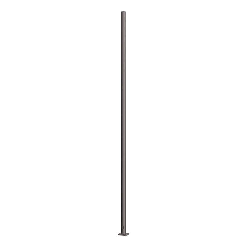 A pedestrian metal pole made from aluminum with a round non-tapered cross section and available in heights ranging from 10’ – 18’.