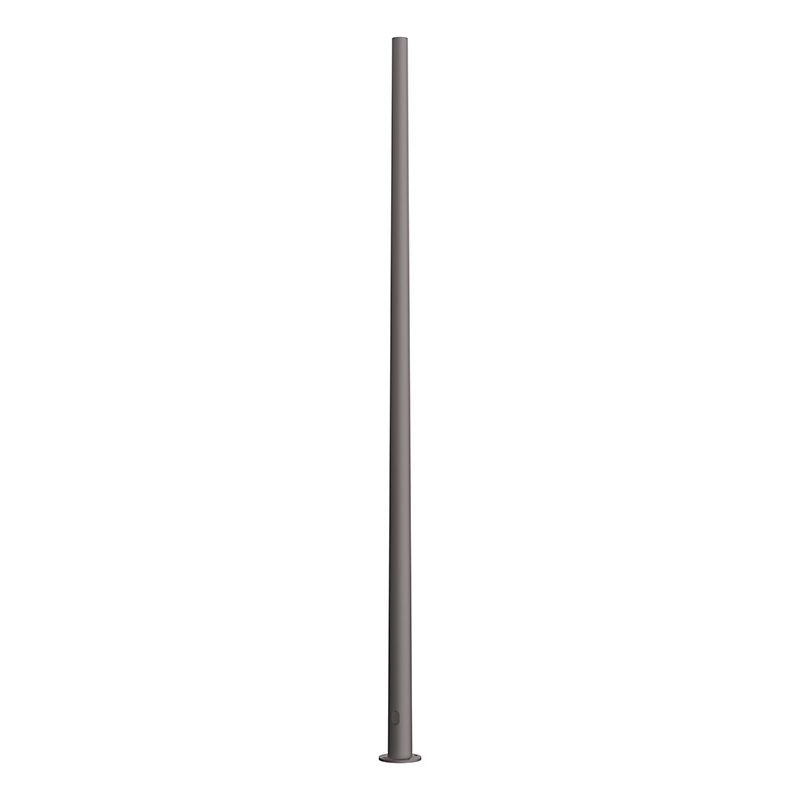 A pedestrian metal pole made from aluminum with a round tapered cross section and available in heights ranging from 10’ – 18’.
