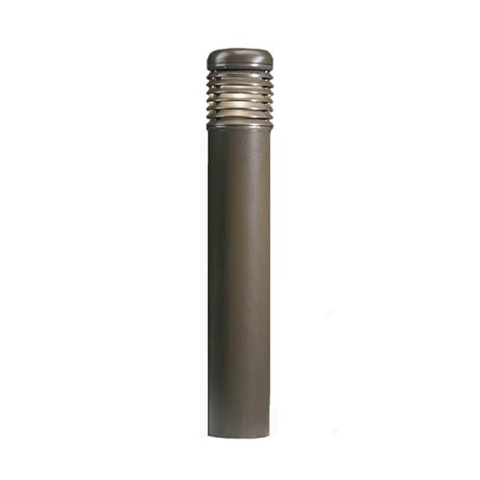 This Silhouette style bollard is made from aluminum materials and comes in a round cross section. Available is a variety of different powder coat colors and in both 'lit' and 'non-lit' options.