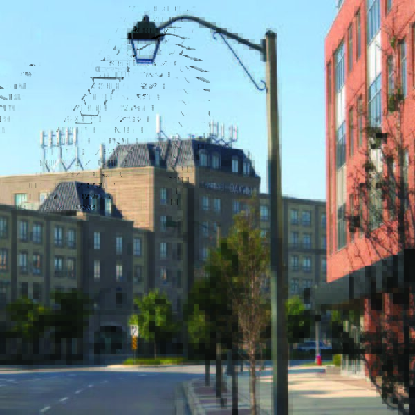 Case Study - Town of Oakville Multiple K601D Coach Lantern pendant fixtures installed in Oakville, Ontario.