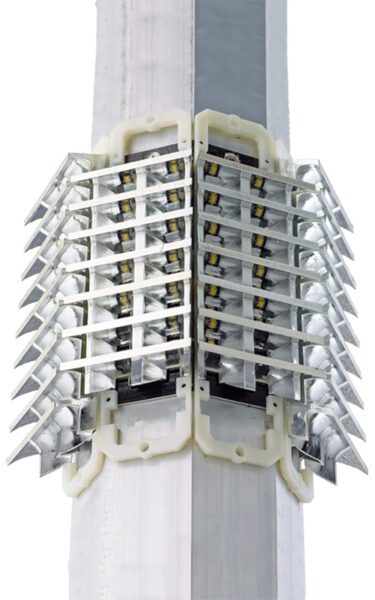 King Luminaire's B3 Baffled Array LED optical system. This engine is compatible with select fixtures.