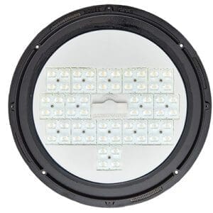 King Luminaire's P4 Large White Board LED optical system. This engine is compatible with select fixtures.