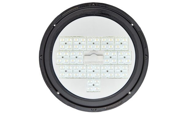 King Luminaire's P4 Large White Board LED optical system. This engine is compatible with select fixtures.