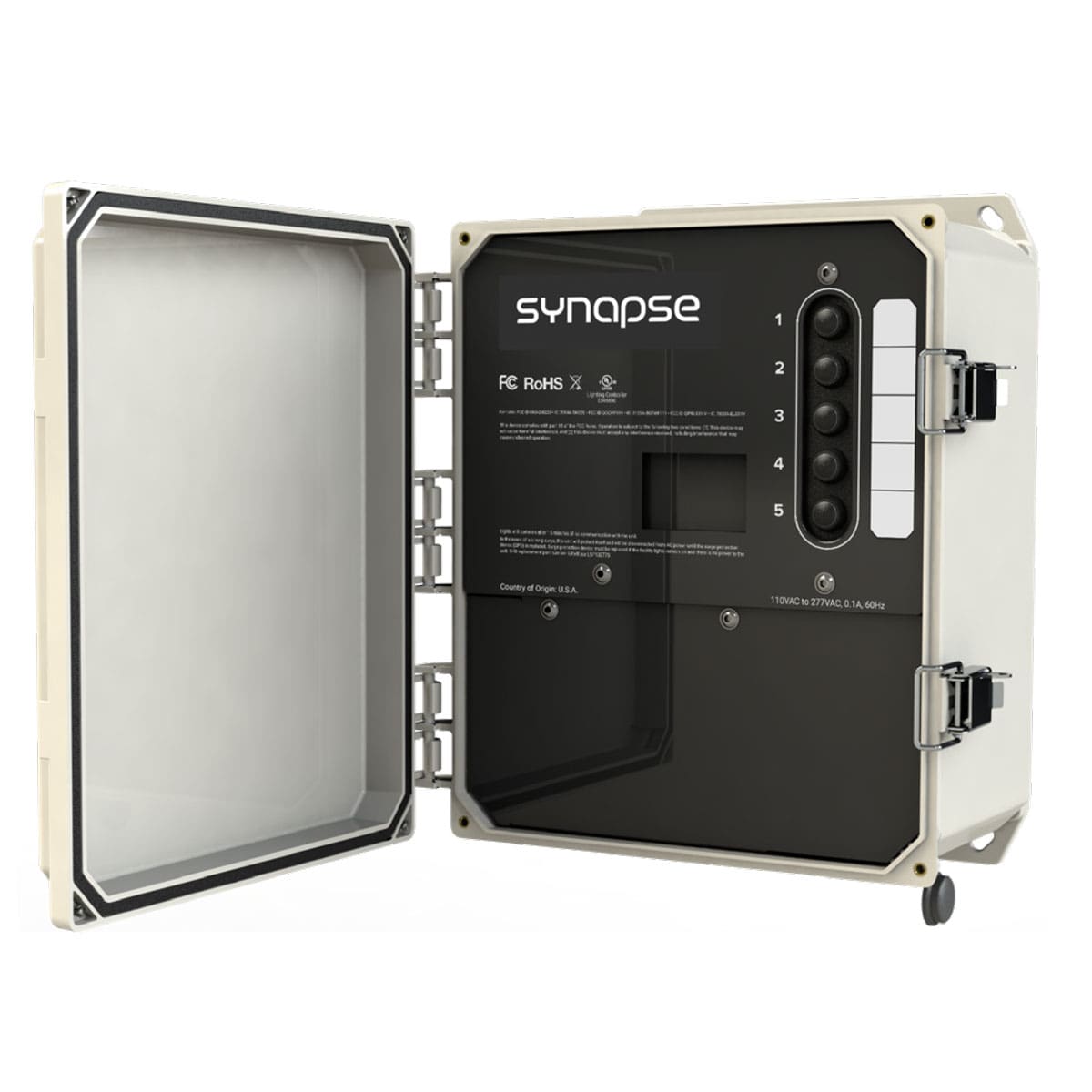 The Synapse Central Base Station is a control panel compatible with Spartan Sports Lighting solutions.